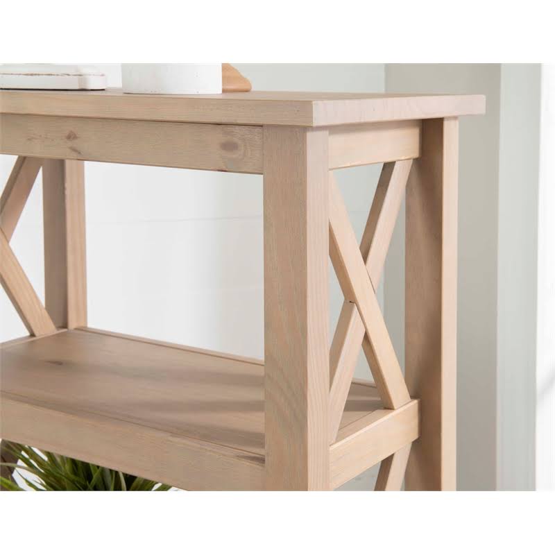 Driftwood Brown Pine Wood Bookcase V41678