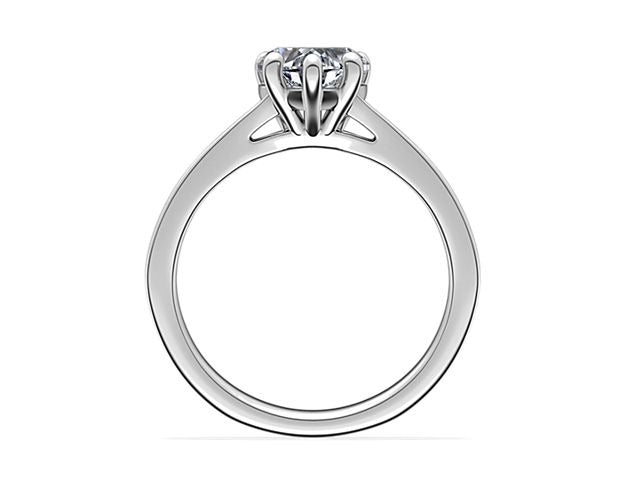 14K White Gold Solitaire Engagement Ring A337034