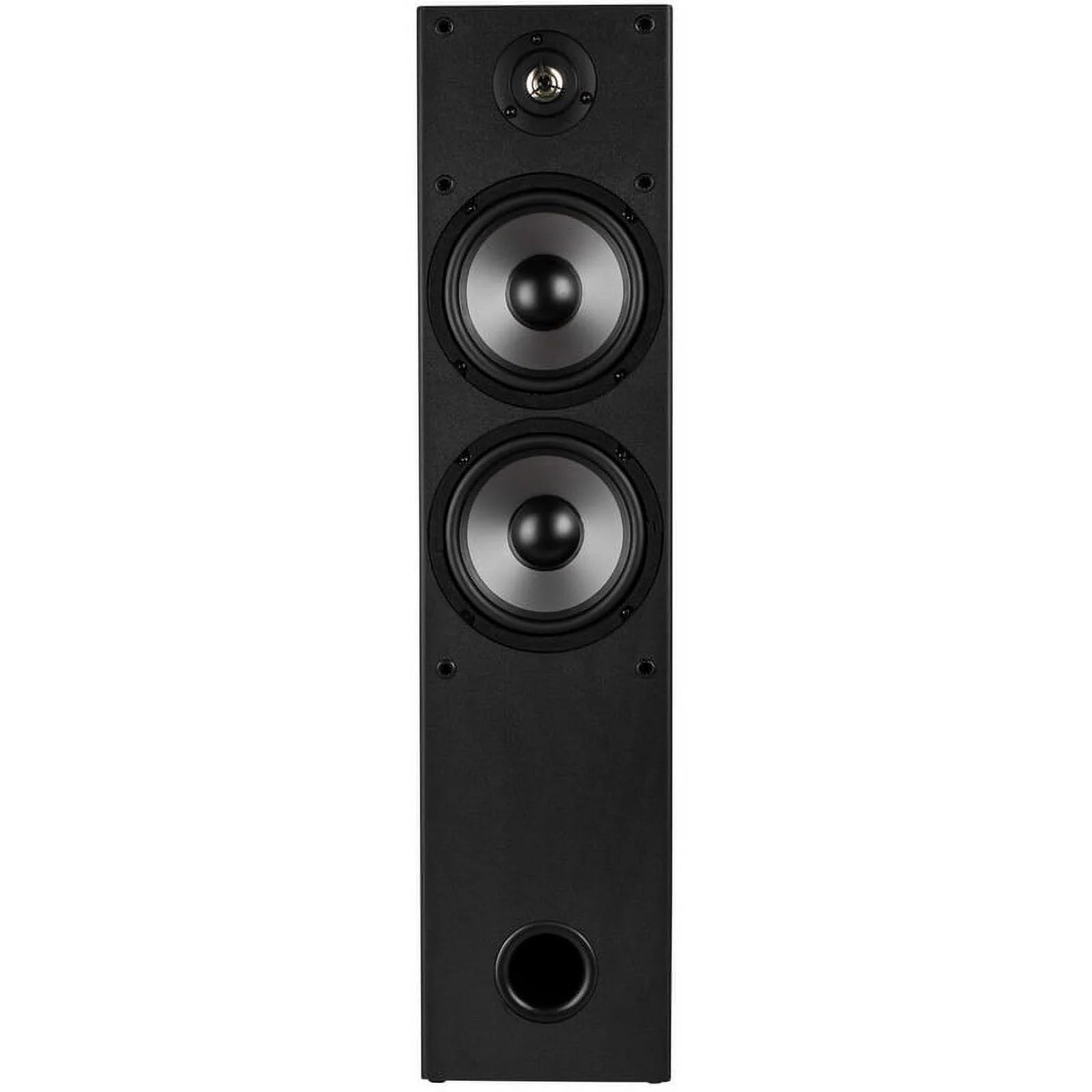 2-Way Tower Speaker Pair with Dual Woofers and Dome Tweeter J10384