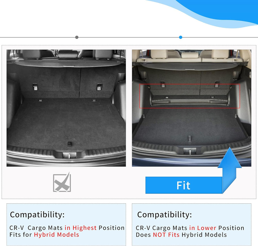 Black TPE Cargo Mats Pack of 2 P761