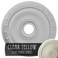 20x22OD x 3 5/8x22ID x 1x22P Ceiling Medallion, Hand-Painted Clear Yellow B884964