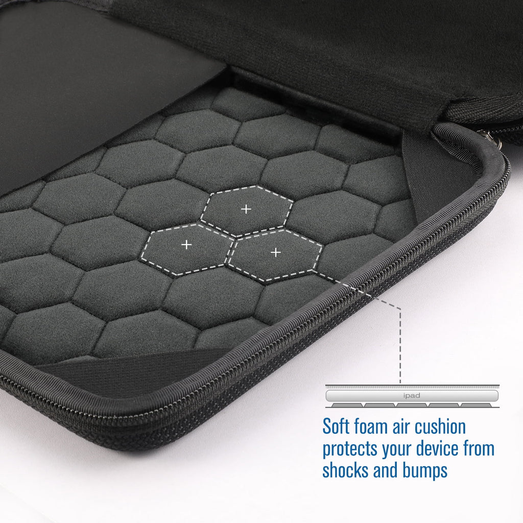 Black 11-inch Tablet Carrying Sleeve with Accessory Pocket K709097