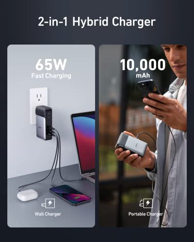 10,000mAh 30W USB-C Portable Charger with 65W Wall Charger H825
