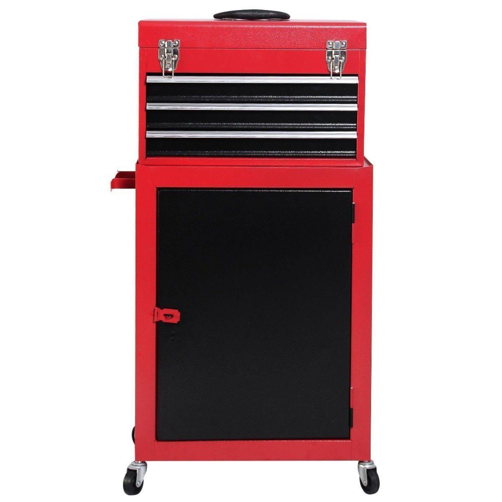 2pc Rolling Tool Chest Cabinet Storage Box O101
