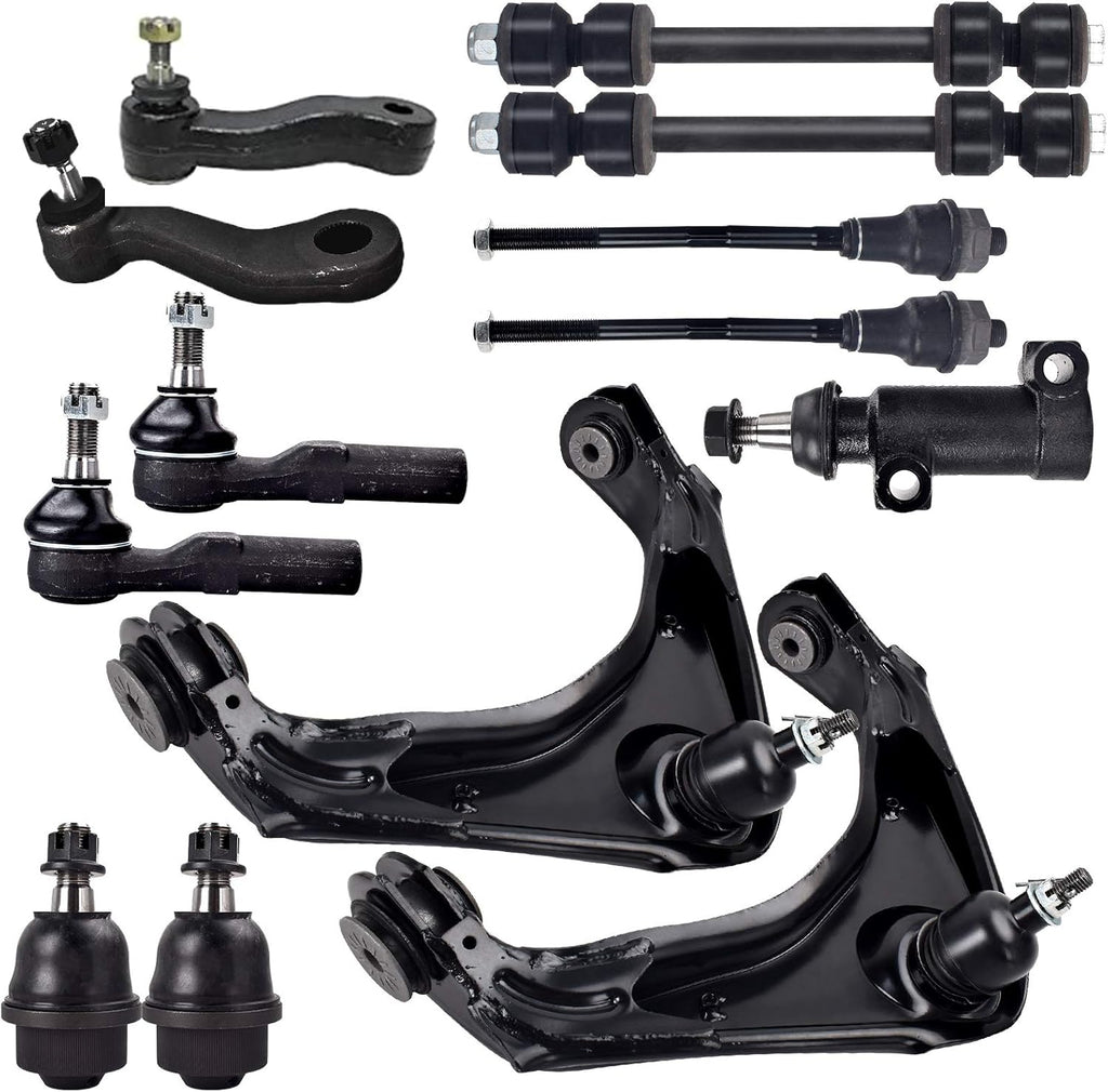 13Pcs Front Lower Upper Control Arms and Ball Joints Suspension Kit Q1046
