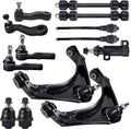 13Pcs Front Lower Upper Control Arms and Ball Joints Suspension Kit Q1046