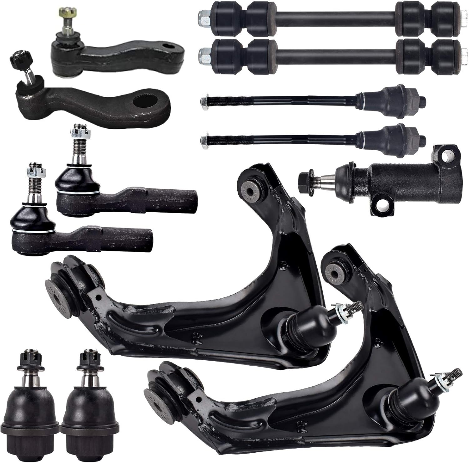 13Pcs Front Lower Upper Control Arms and Ball Joints Suspension Kit Q1046