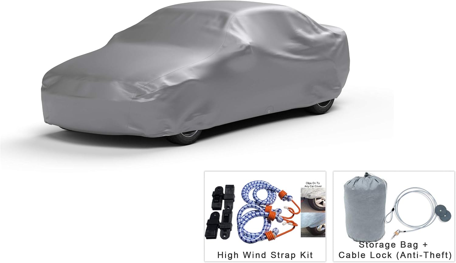 Weatherproof Car Cover with Fleece Lining L77278