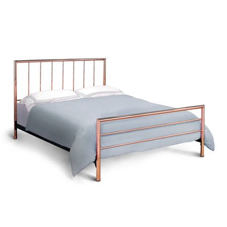 California King Rose Gold Metal Bed M8366
