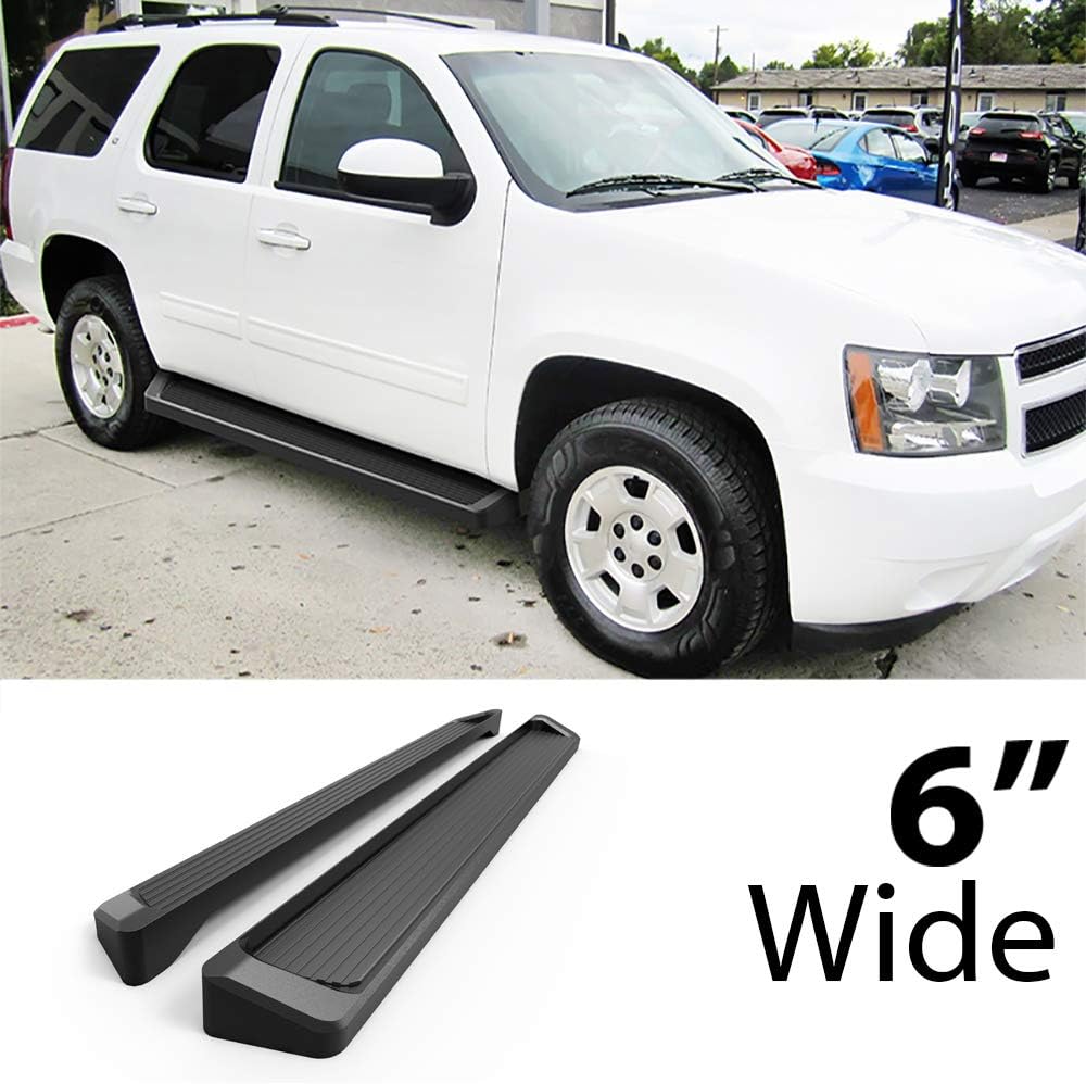 6 Black Eboard Running Boards K1632