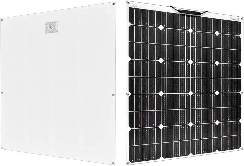 100W Flexible Monocrystalline Solar Panel Kit with 10A Controller and Cable Q8955