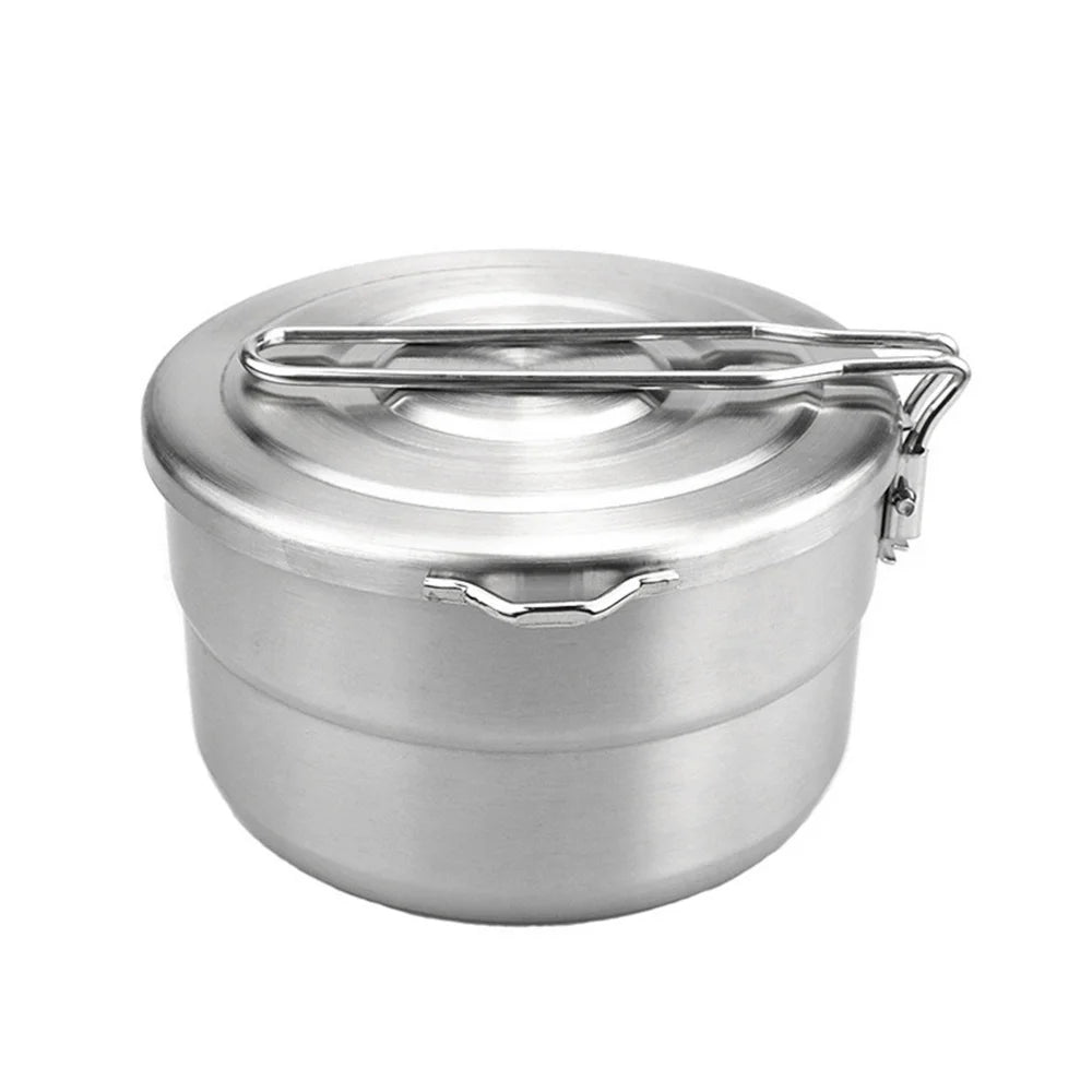 1.5L Stainless Steel Lunch Box With Lid And Handle H17517