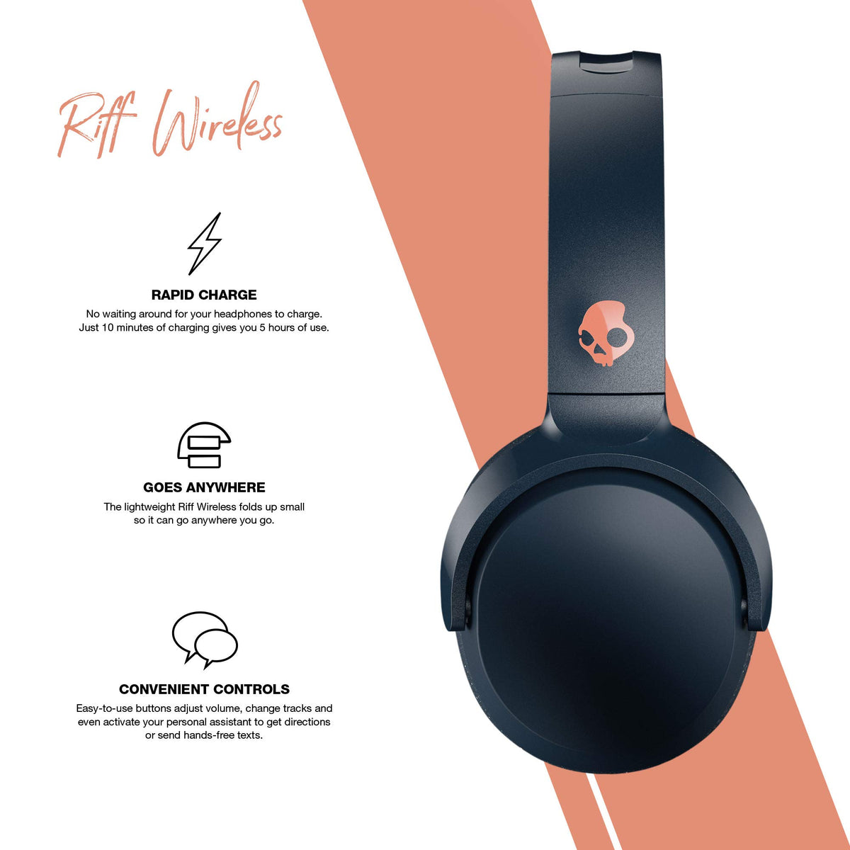 Blue/Sunset On-Ear Wireless Headphones M7442