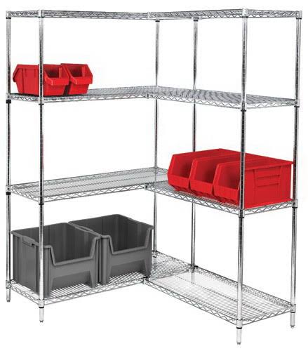 Chrome 4-Shelf Unit J985703