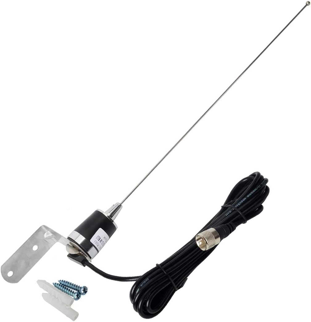 NMO Dual Band 144/430MHz Antenna with 13ft RG58 Coax Cable, Pack of 2 H794476