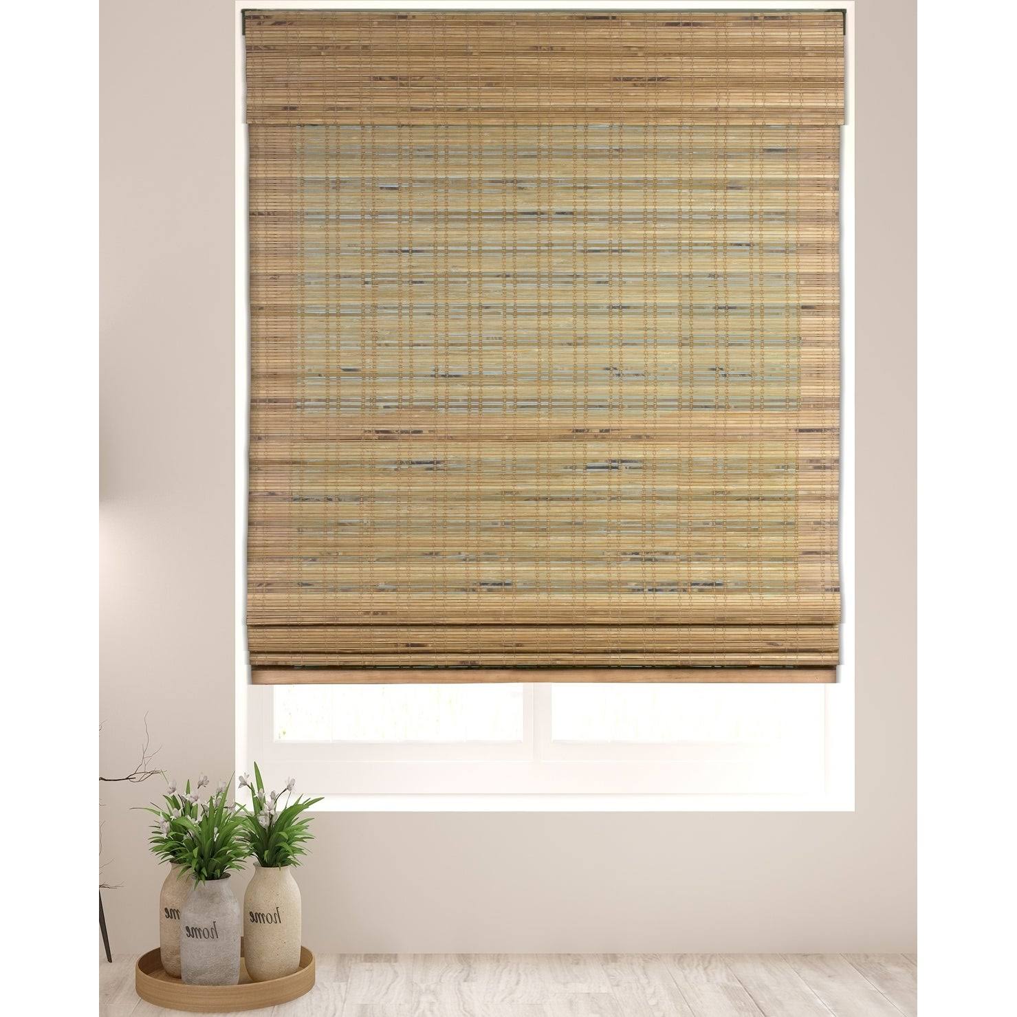 Cordless Bamboo Roman Shade 33.5 inch x 60 inch H6764