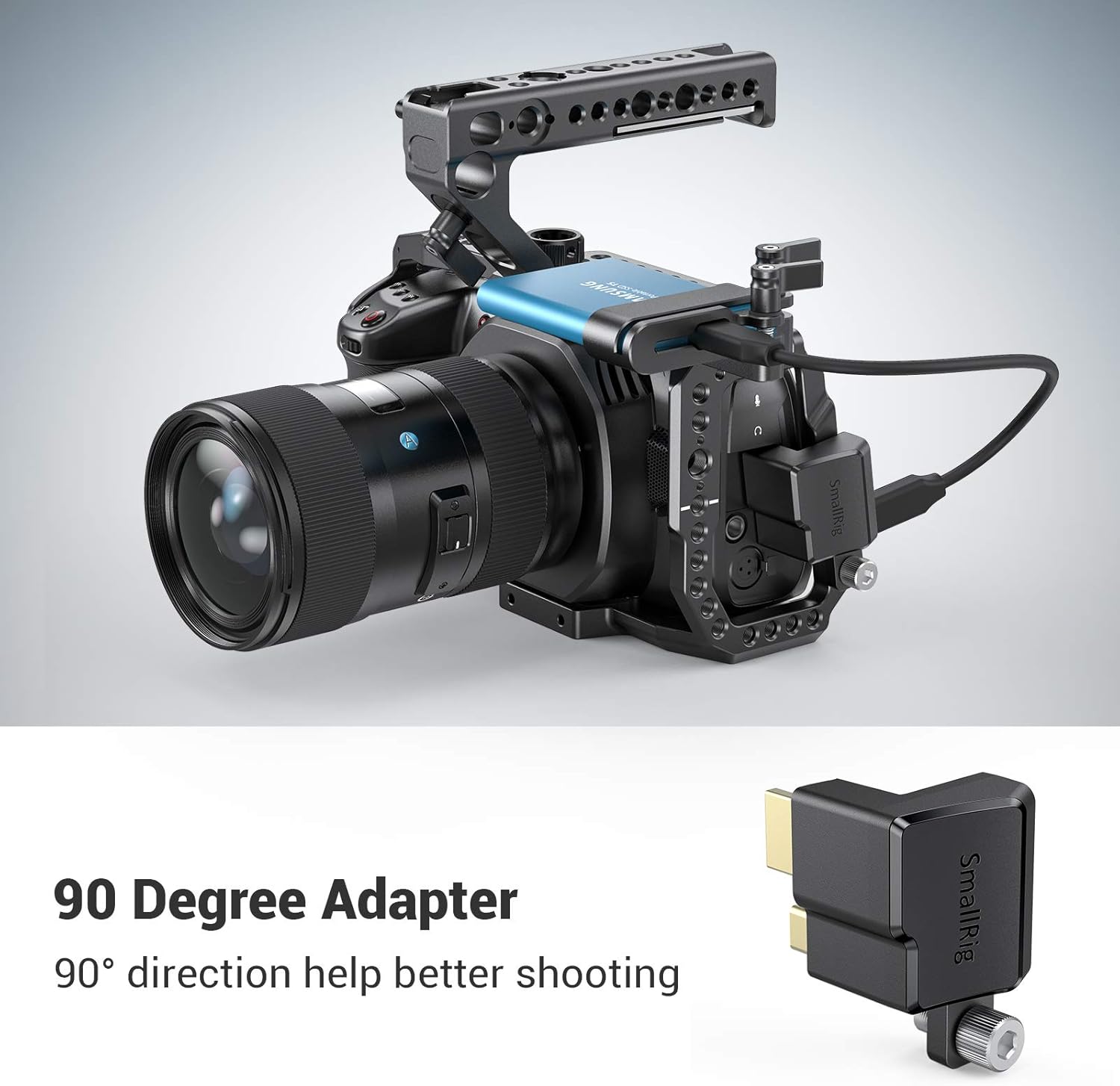 HDMI/USB Type-C Right-Angle Adapter for BMPCC 4K Camera Cage U852626