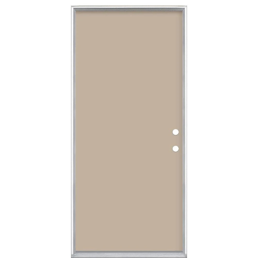 36 in. x 80 in. Painted Steel Prehung Exterior Door N933666