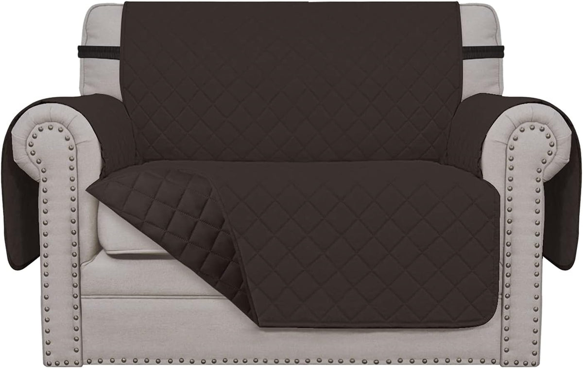 Sofa Slipcover Reversible Water Resistant Couch Cover with Elastic Straps Q591863