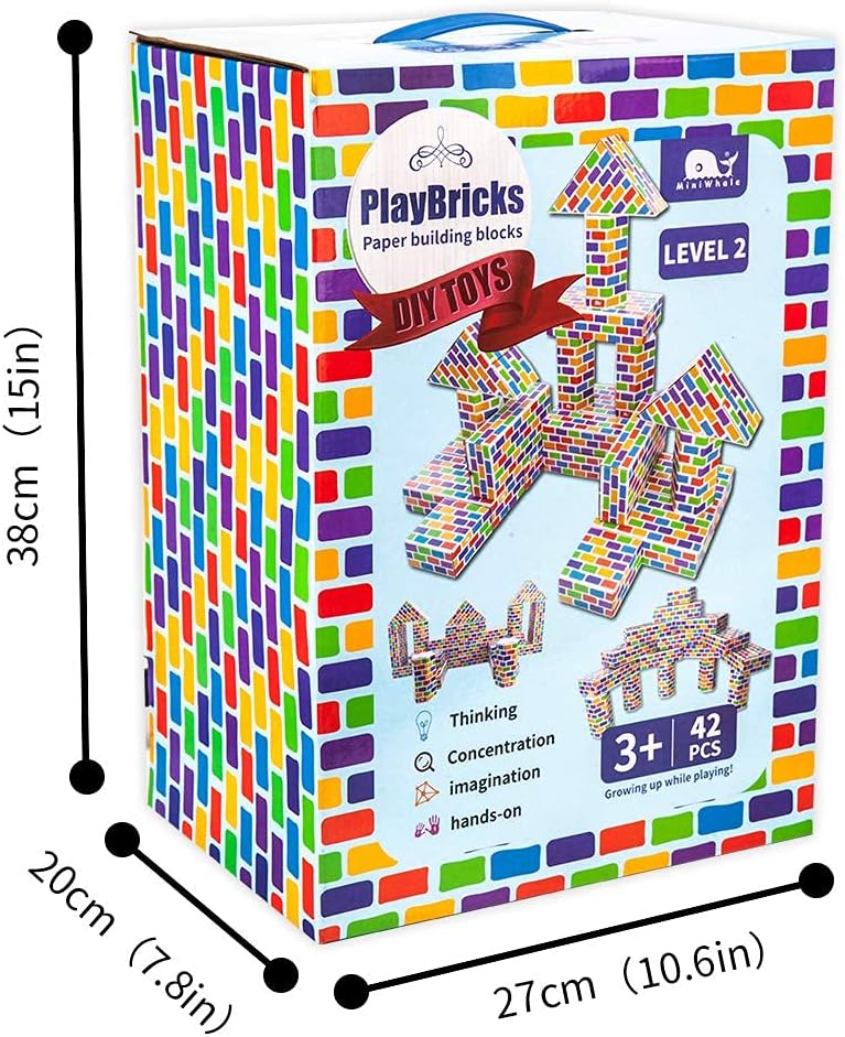 Jumbo Cardboard Building Blocks 42-Pack X1250