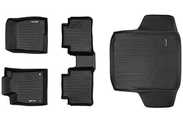 Black Floor Mats and Cargo Liner Set for Honda Accord H376