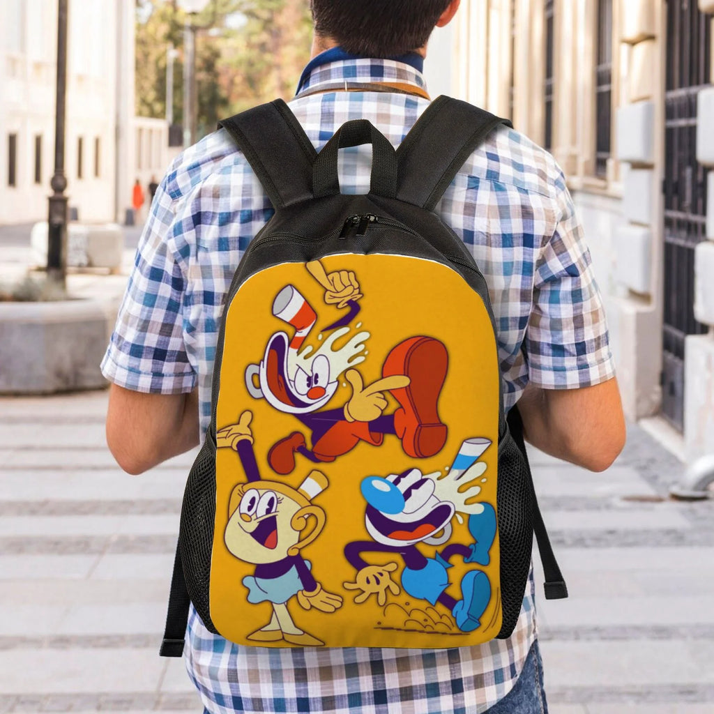 Cuphead Backpack Lightweight Unisex Daypack Bookbag Laptop Rucksack M39032