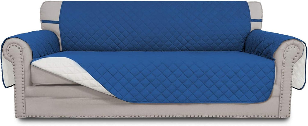 Sofa Slipcover Reversible Water Resistant Couch Cover with Elastic Straps Q591863