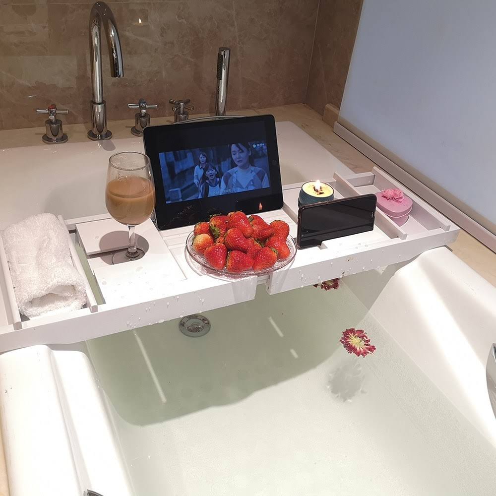 Bamboo Bathtub Caddy Tray N180878