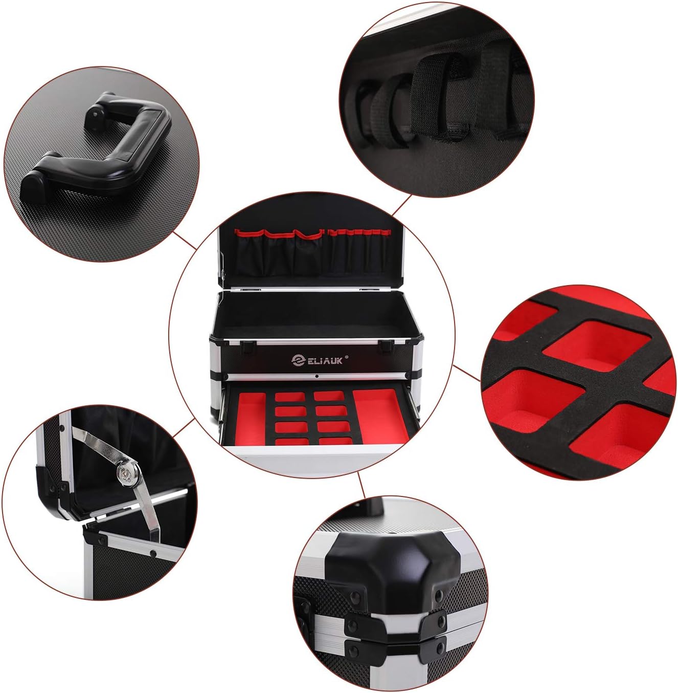 Portable Aluminum Tool box with Drawer N177229