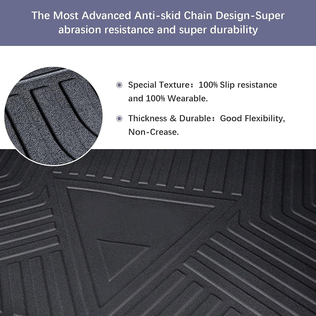 Black TPO Waterproof Rear Cargo Tray Trunk Floor Mat Protector Y934