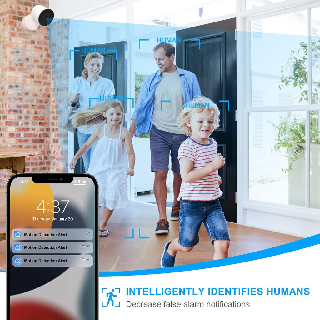 Indoor WiFi Security Camera with Infrared Night Vision and Motion Tracking T175