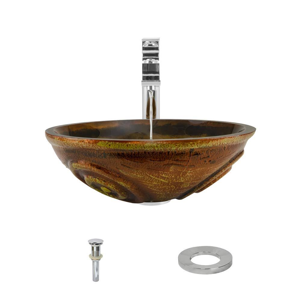 Chrome Vessel Faucet Ensemble A10310