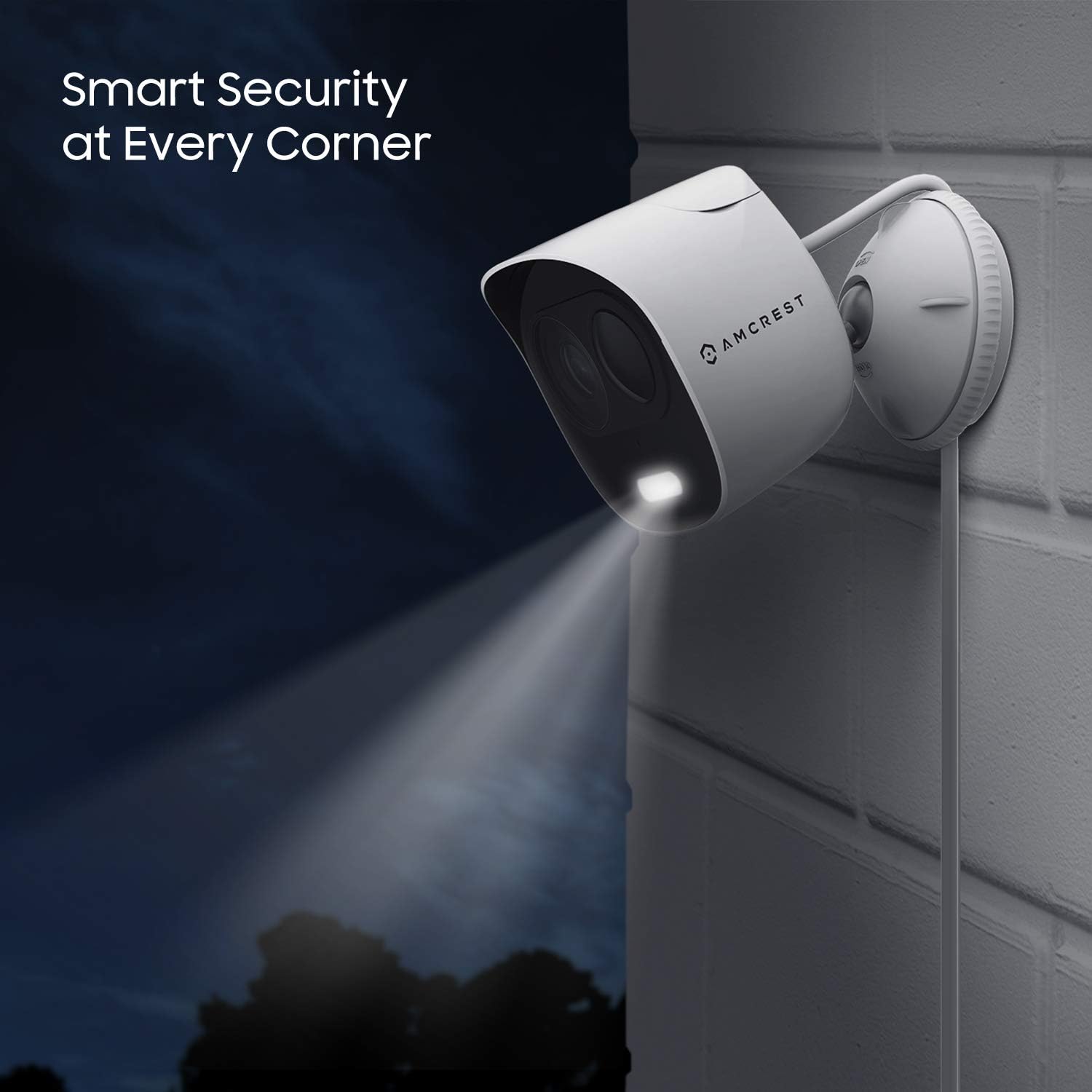 1080p WiFi Outdoor Security Camera with Spotlight, Siren Alarm, Two-Way Audio, Night Vision, IP65 Weatherproof I2805