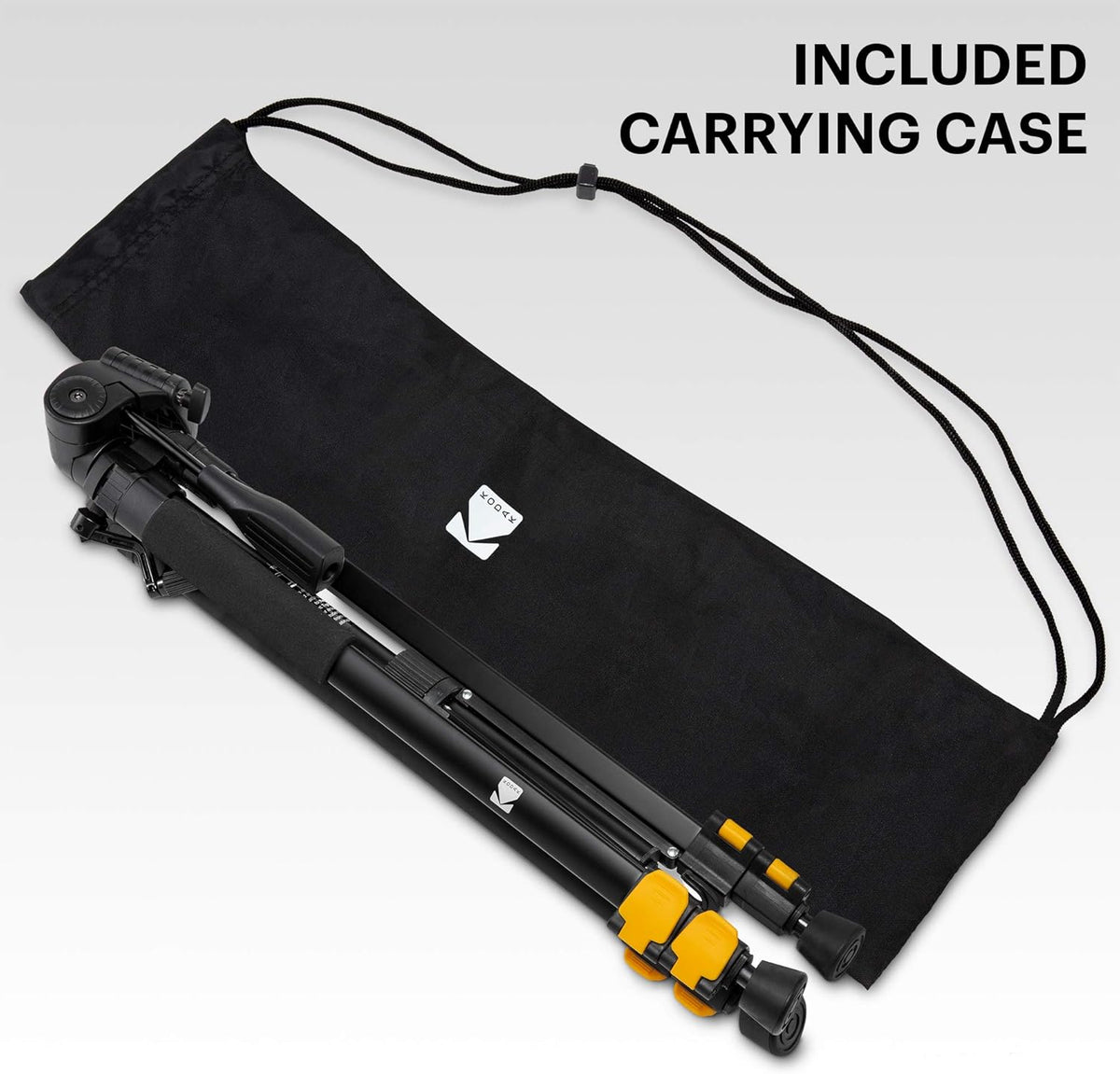 62" Compact 3-Section Flip-Lock Aluminum Tripod with Remote, Carry Case P240538