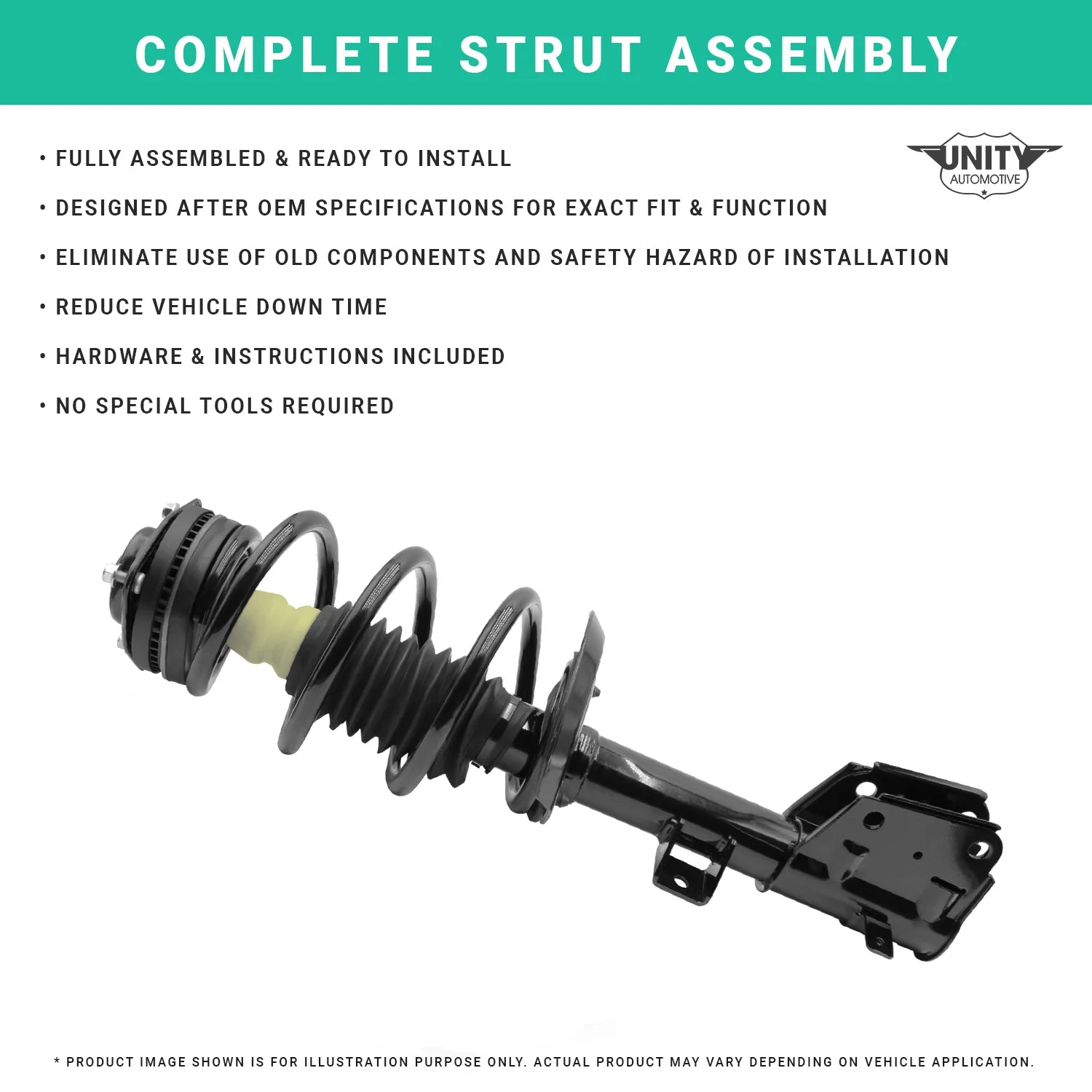 Rear Complete Strut Assembly Kit for Subaru Impreza Sedan J551