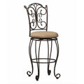 Light Brown and Caramel Swivel Bar Stool R601398