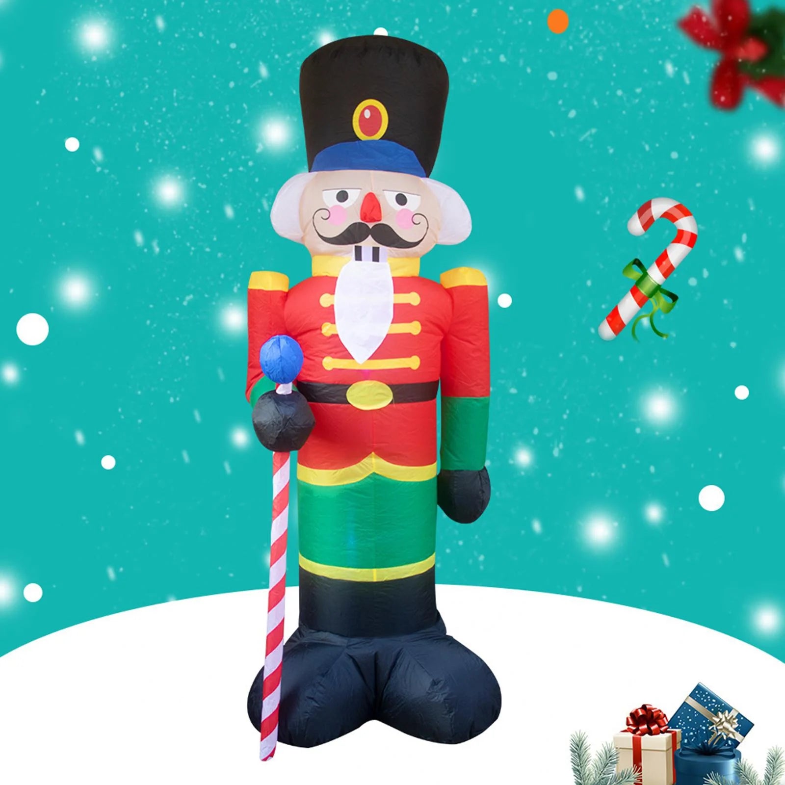 8 Foot Inflatable Nutcracker Christmas Decoration Z817