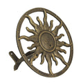 Bronze Cast Iron Sun Wall Mount Garden Hose Hanger T8442