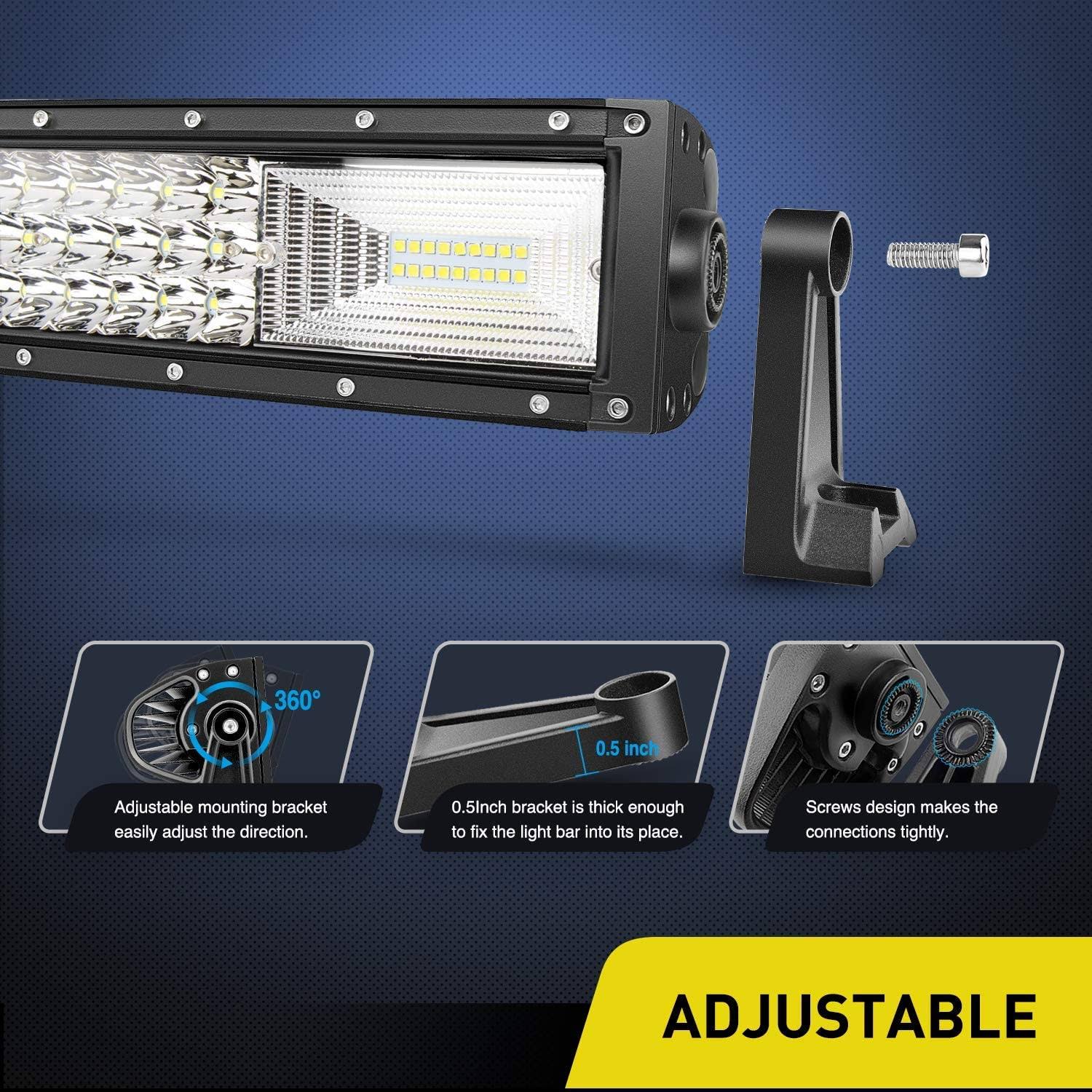 52inch 783W Curved Triple Row LED Light Bar O90175