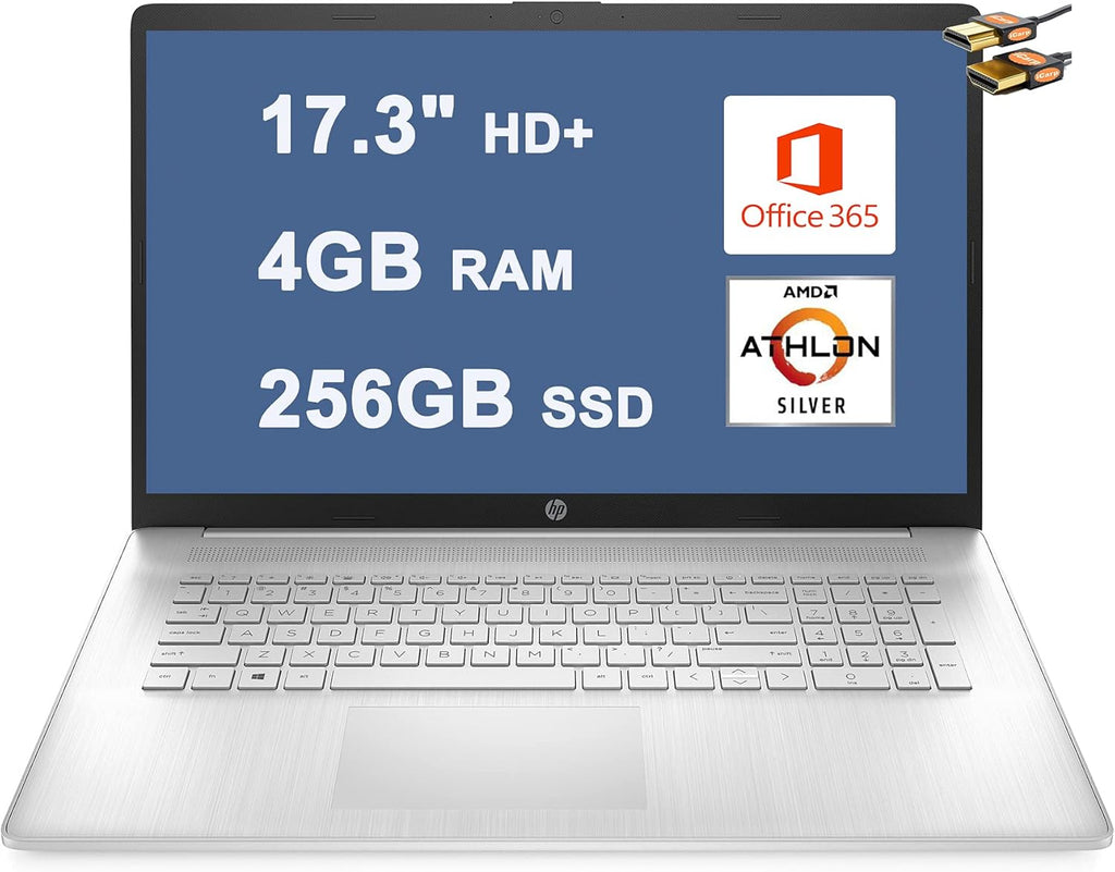 17.3" HD+ AMD Athlon Silver 3050U 4GB RAM 256GB SSD Laptop Y699