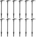 12-Pack 5W LED Landscape Lighting, 12V-15V AC/DC Low Voltage Outdoor Lights, 5000K Daylight X565934