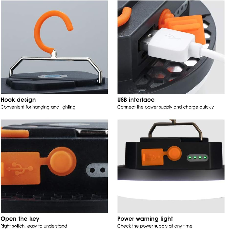 LED Camping Lights USB Rechargeable Portable Waterproof Tent Lanterns X952