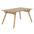 59" Mid-Century Wood Dining Table W75650