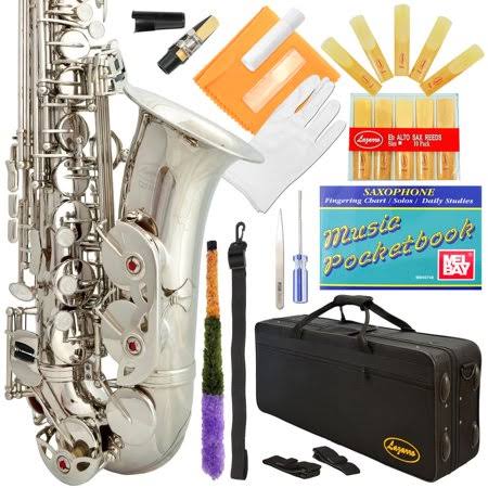 Silver Nickel Alto Saxophone with Case M592989