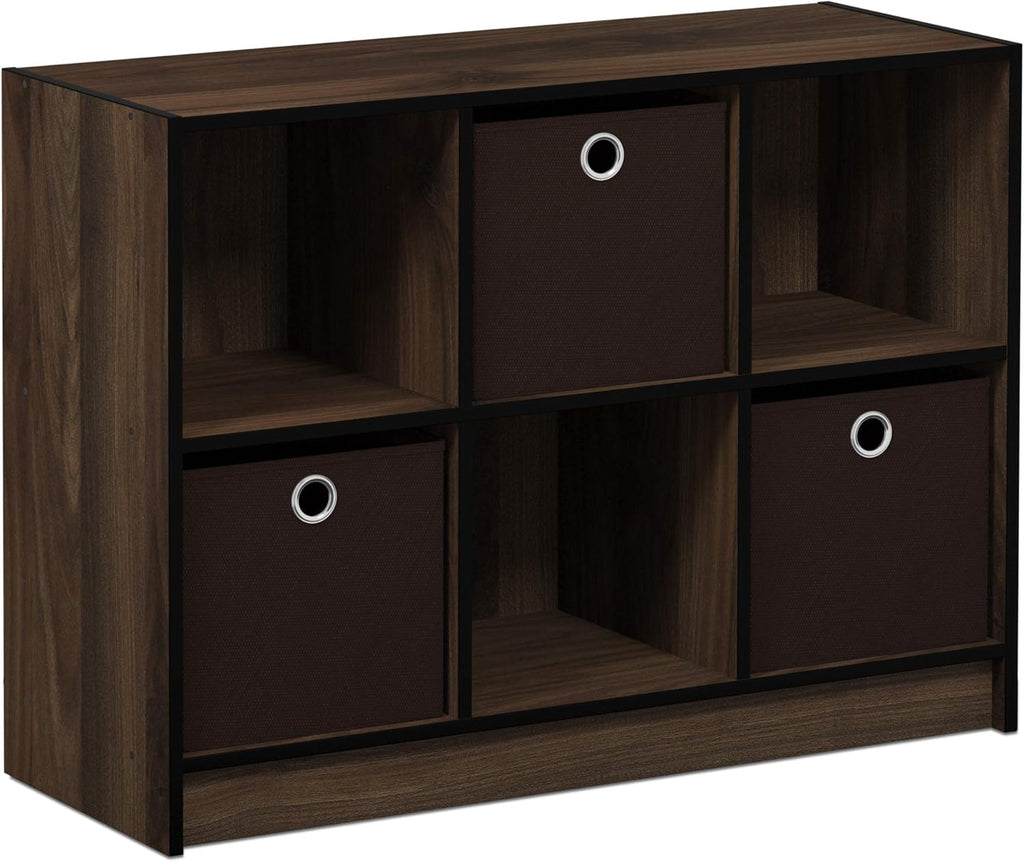 White/Light Blue Bookcase Storage Shelves P715