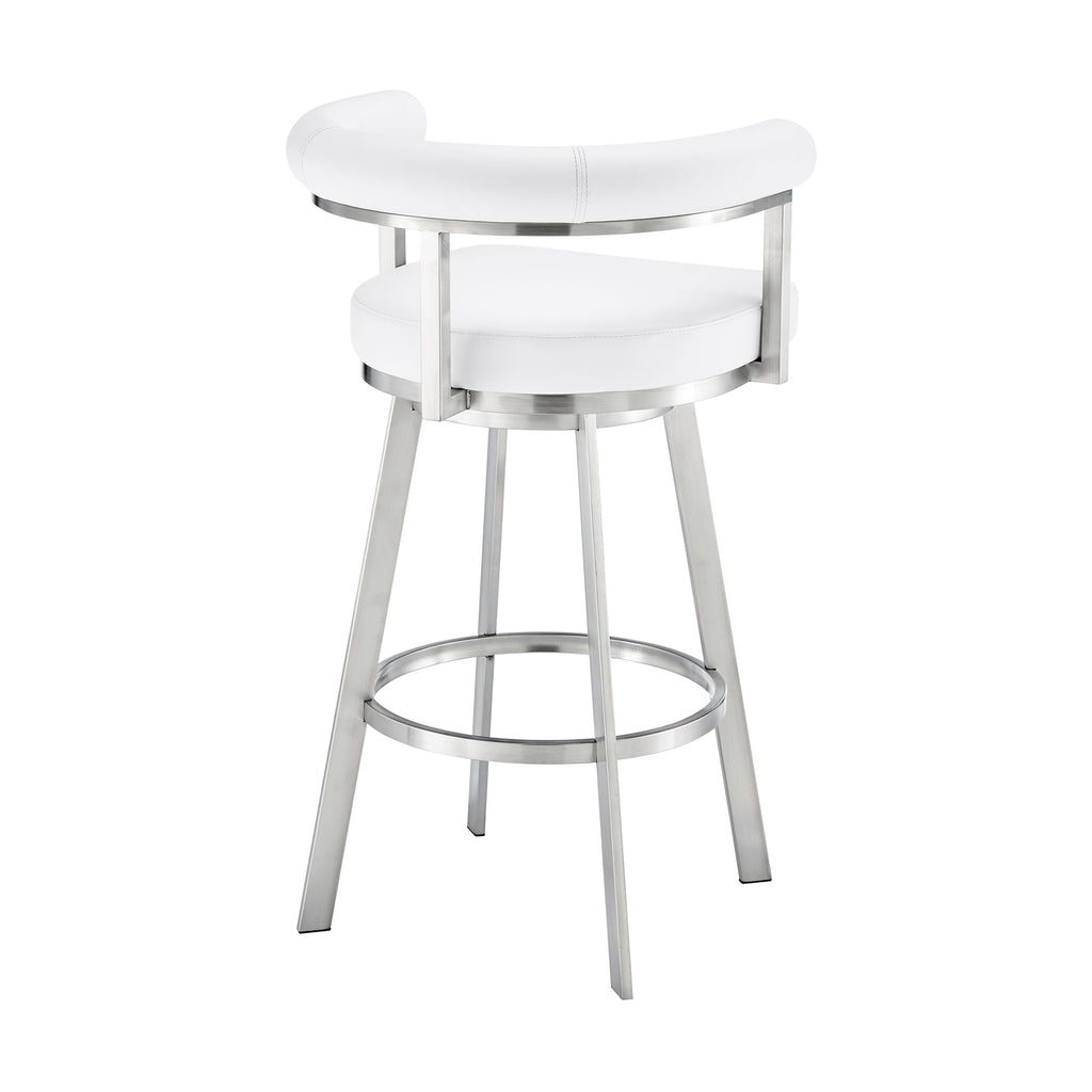 Black/Chrome Swivel Bar Stool K13771