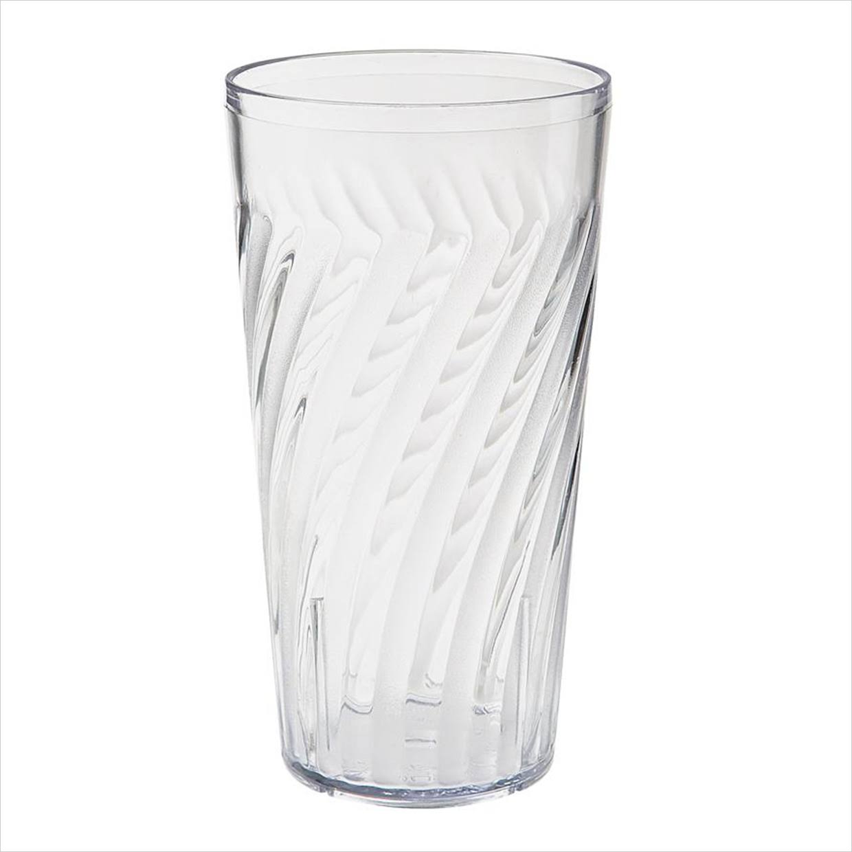 12 Packs Clear Plastic Reusable Tumblers 20 oz F188