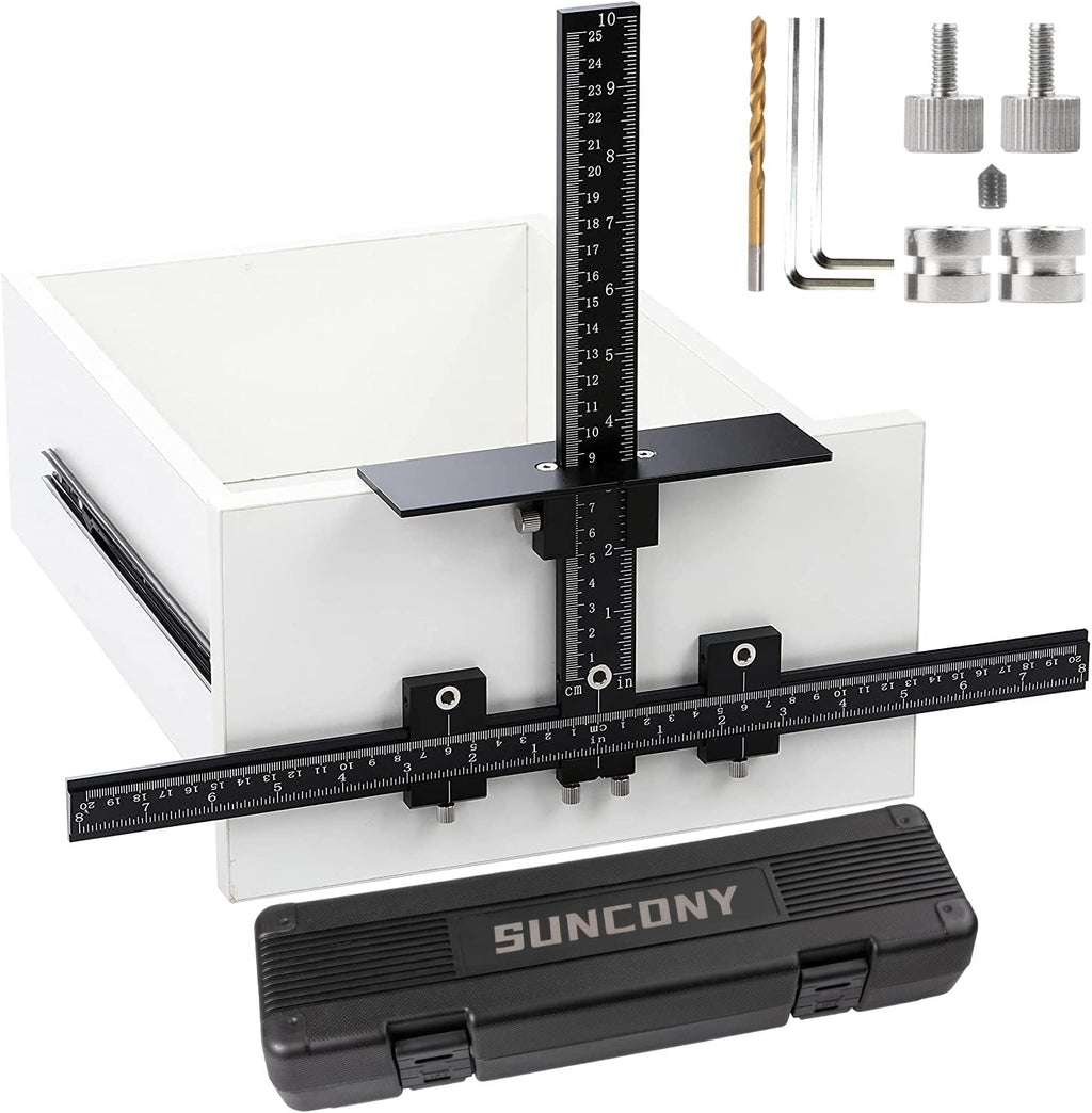 Aluminum Alloy Adjustable Drill Guide Template Tool for Cabinet Hardware Installation R795