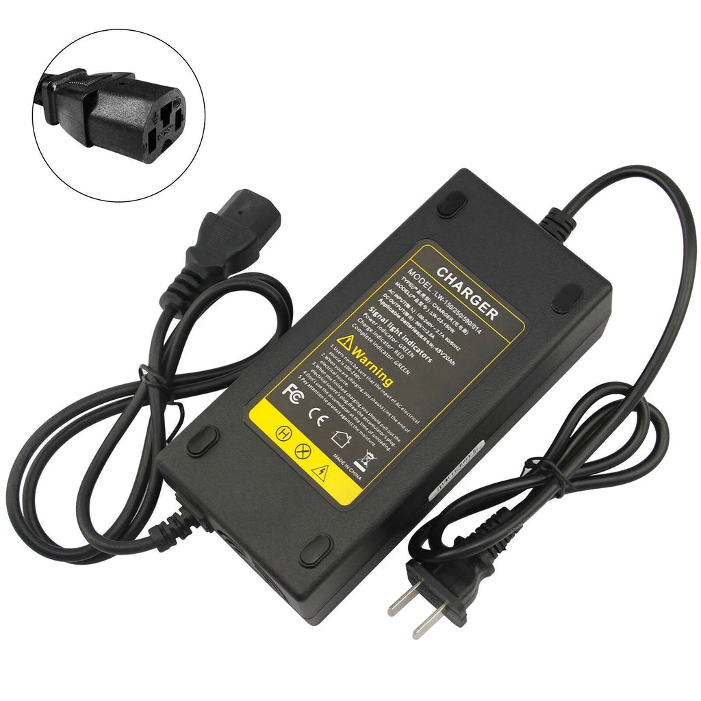 48V 2.5A Battery Charger for Electric Car E-bike Scooter F5691