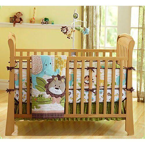 7 Pieces Nursery Crib Bedding Set with Bumper W7815